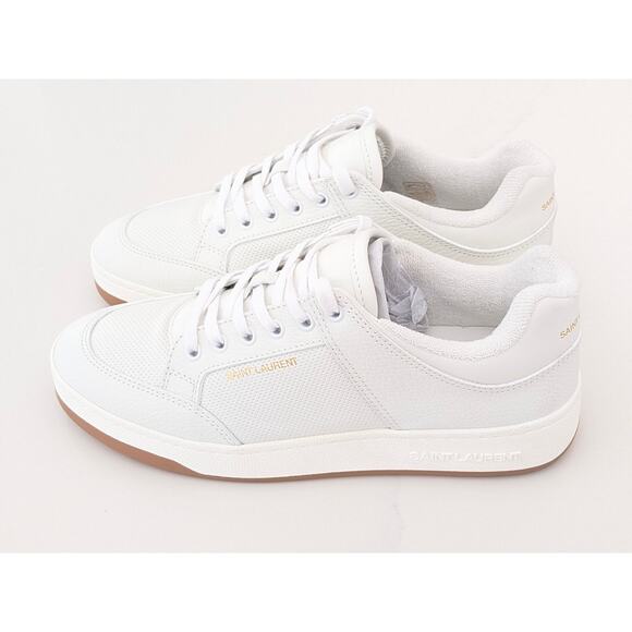 Yves Saint Laurent SL/61 Low Top Leather Sneakers YSL 41 US 11 Floor Sample $875 - Picture 5 of 12